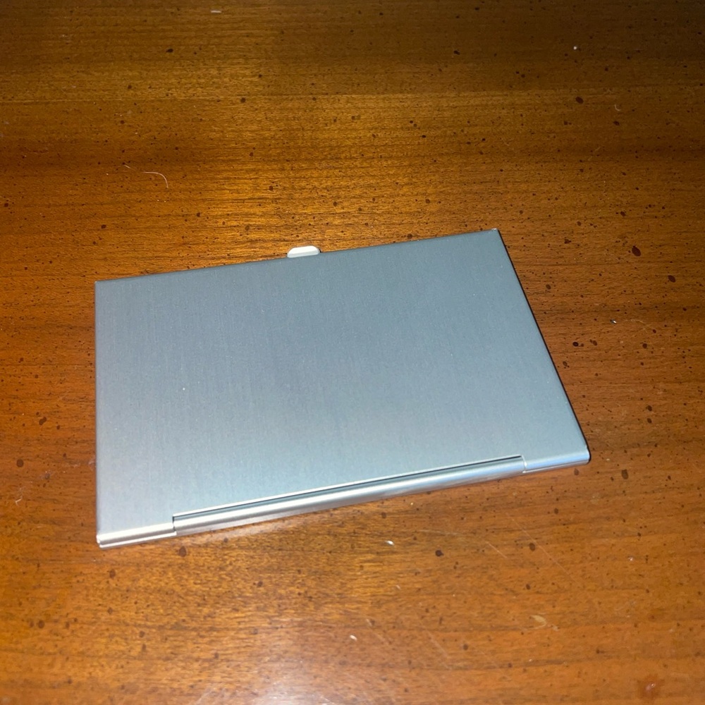 Sleek Silver Card Holder